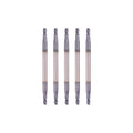 Zvrixe 5Pcs 3/32" Carbide Square End Mills, ALTiN Coated, 4 Flute