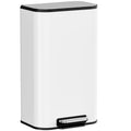 8 Gal/13.2 Gal Stainless Steel Kitchen Trash Can, Step Garbage Can