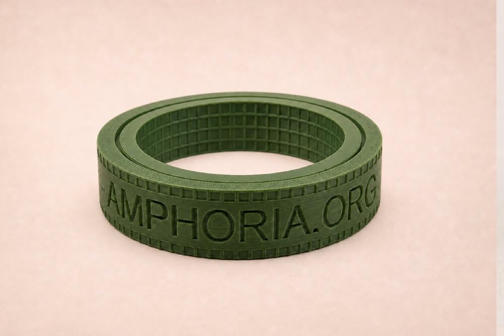 Amphoria Woodturning Threaded Inserts - Polymer (Olive, 2.5" (63.5mm))