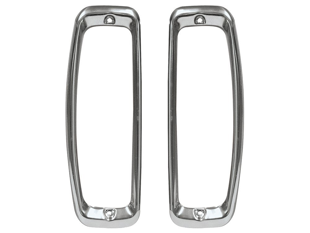 Compatible/Replacement Taillight Doors Stainless Steel (C4TZ-13489PR)