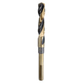 HARFINGTON Twist Drill Bit 33/64" Dia High-Speed Steel 4341 Metric Drill Bits 5.9" Overall Length with Black & Gold Oxide Coating for Drilling Hard Metals, Stainless Steel, Alloy Steel