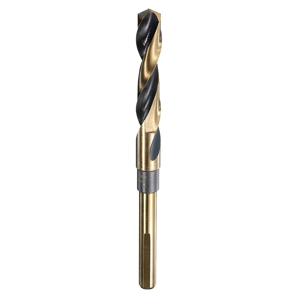HARFINGTON Twist Drill Bit 33/64" Dia High-Speed Steel 4341 Metric Drill Bits 5.9" Overall Length with Black & Gold Oxide Coating for Drilling Hard Metals, Stainless Steel, Alloy Steel