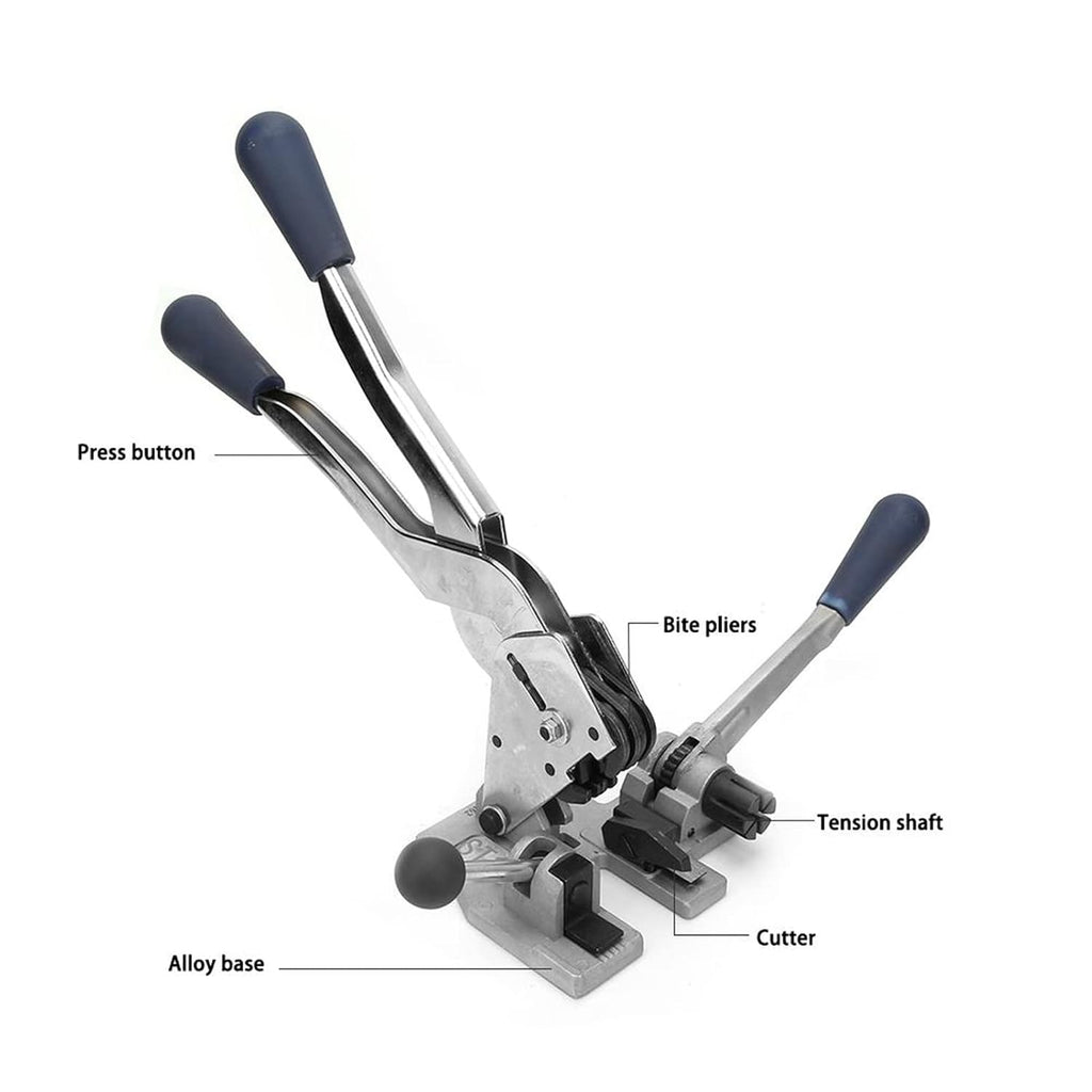 3 in 1 Manual Strapping Machine Electric Strapping Machine Alternative Banding Tool Steel Construction,Fastens Cuts
