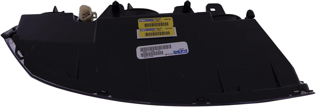 HEADLIGHTSDEPOT Halogen Headlight Compatible With Chevrolet Malibu 2004-2007 Includes Left Driver Side Headlamp
