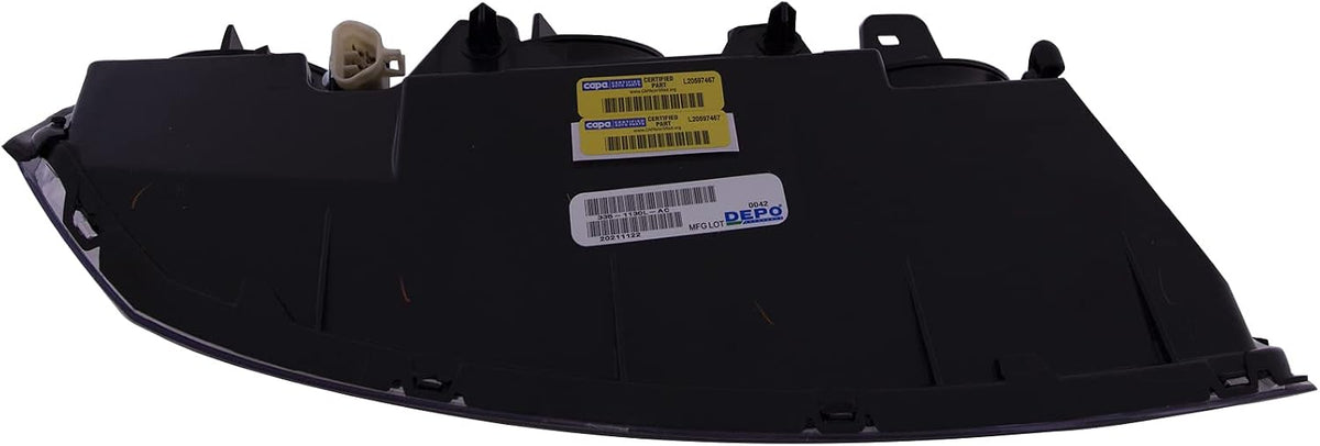 HEADLIGHTSDEPOT Halogen Headlight Compatible With Chevrolet Malibu 2004-2007 Includes Left Driver Side Headlamp