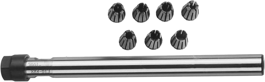 ER8 Collet Chuck Set C10 100L Straight Shank Holder With 7Pcs 2Mm To 5Mm Spring Collets For CNC Lathe Milling Drilling Machine