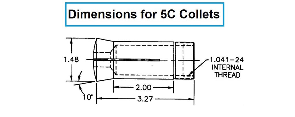 HHIP 3900-1166 5C Round Collet, 1-5/64"