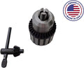 1/2" Drill Chuck Upgrade & Key fits - SEARS CRAFTSMAN 71247 - Heavy Duty Drill Chuck - Replacement Drill Chuck