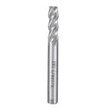 uxcell 1/4" Cutting HSSAL Spiral Drill Bit Straight End Mill Cutter 4 Flute with 1/4" Shank