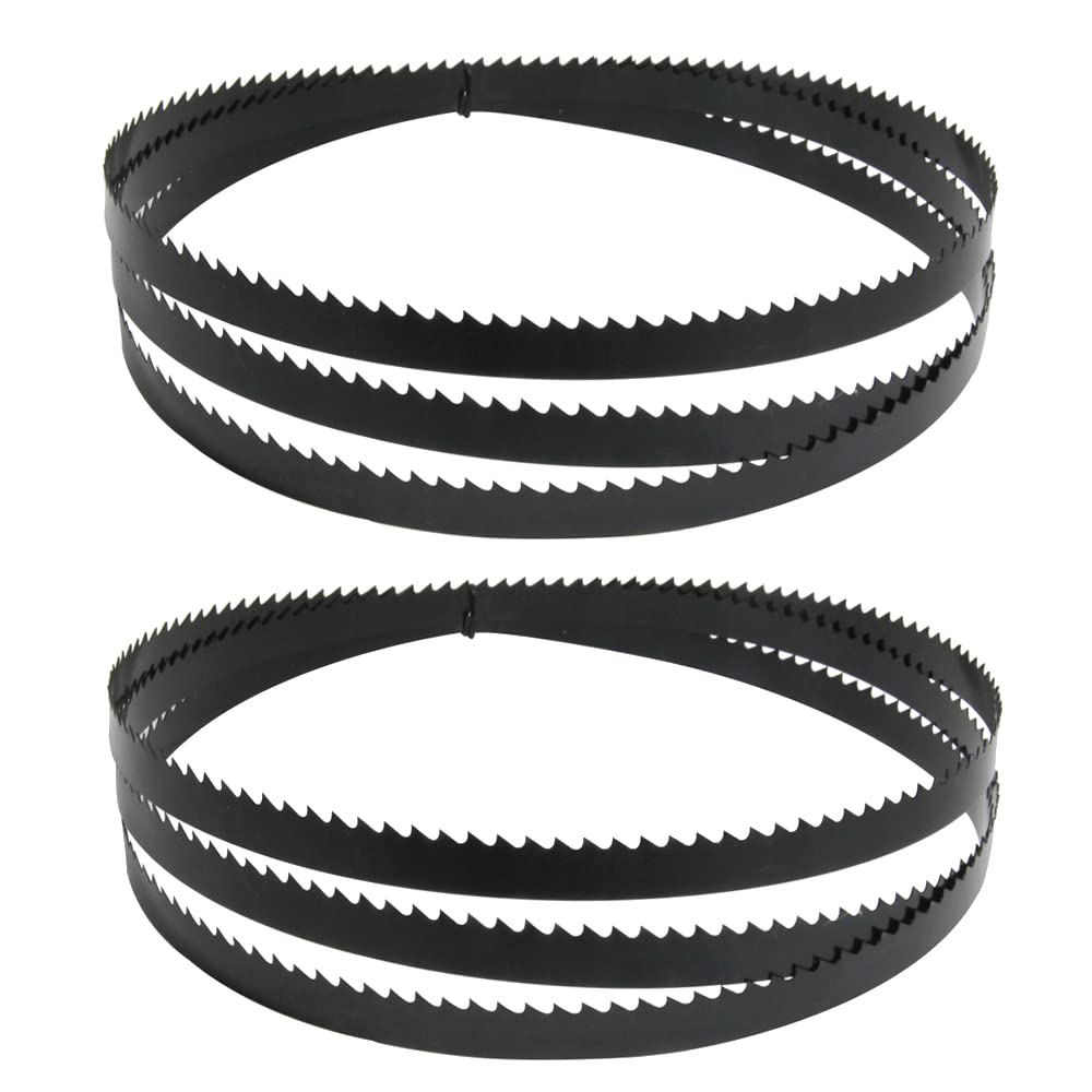 FOXBC 72 Inch x 1/2 Inch x 6 TPI Bandsaw Blades Wood Cutting for WEN 3962, Delta 28-140 10-inch bandsaw- 2 Pack