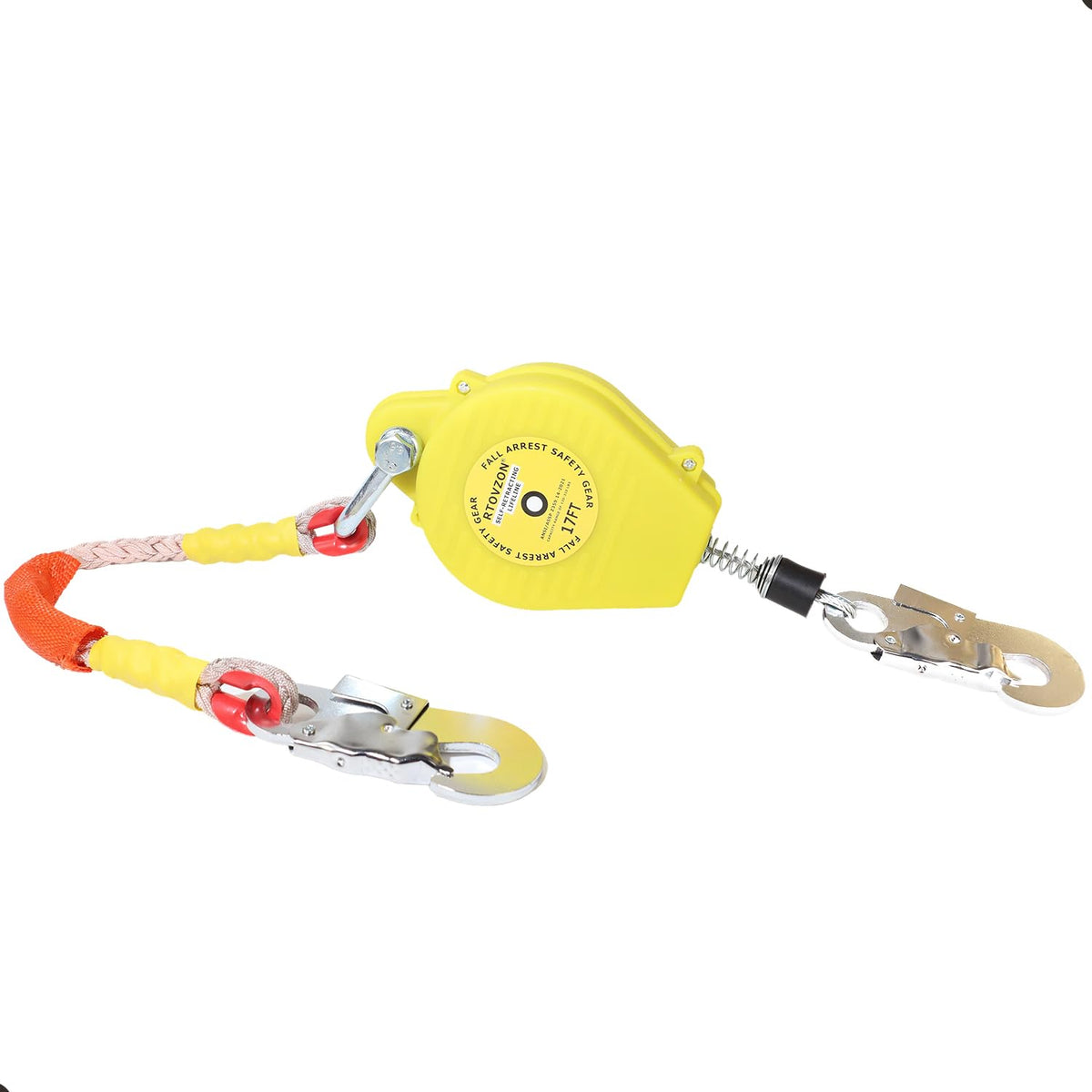 17FT Self Retracting Lifeline, Retractable Safety Lanyard, Yoyo