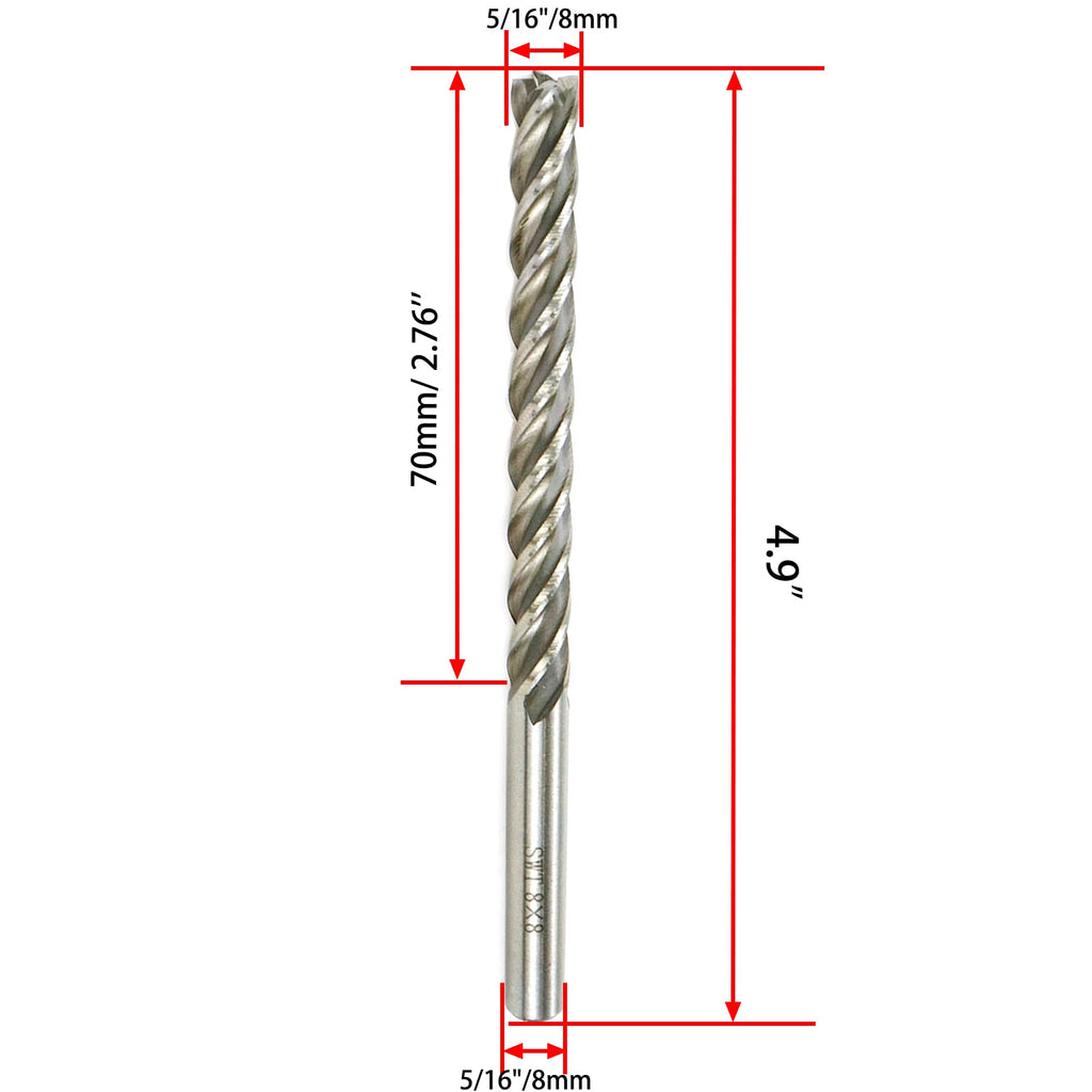 End Mill 5/16" Cutting Dia 5/16" Shank 4-Flute CNC Milling Bit