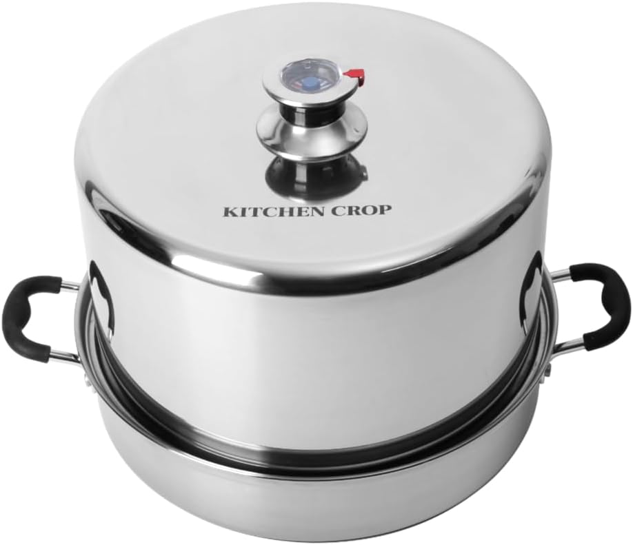 Steam Canner with Temperature Indicator (Stainless Steel Steam Canner)