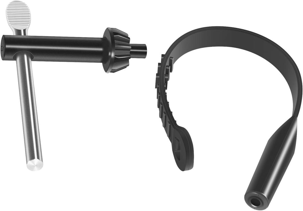 For Milwaukee 48-66-3280 Chuck Key & 48-66-4040 Holder Set, 1/2-Inch Drill Chuck Tightening Tool with Rubber Key Holder, Compatible with Corded and Cordless Drills, Secure Fit for Home & Workshop