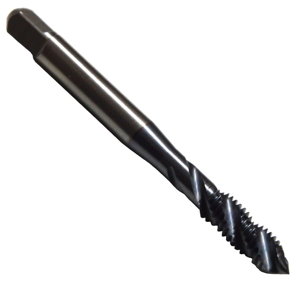 WKSTOOL 4-48 UNF P1 2Pcs/Set TiCN Coated High Speed Steel Precision Spiral Flute Taps Hole Threading Tapping Tools for Alloys Steels