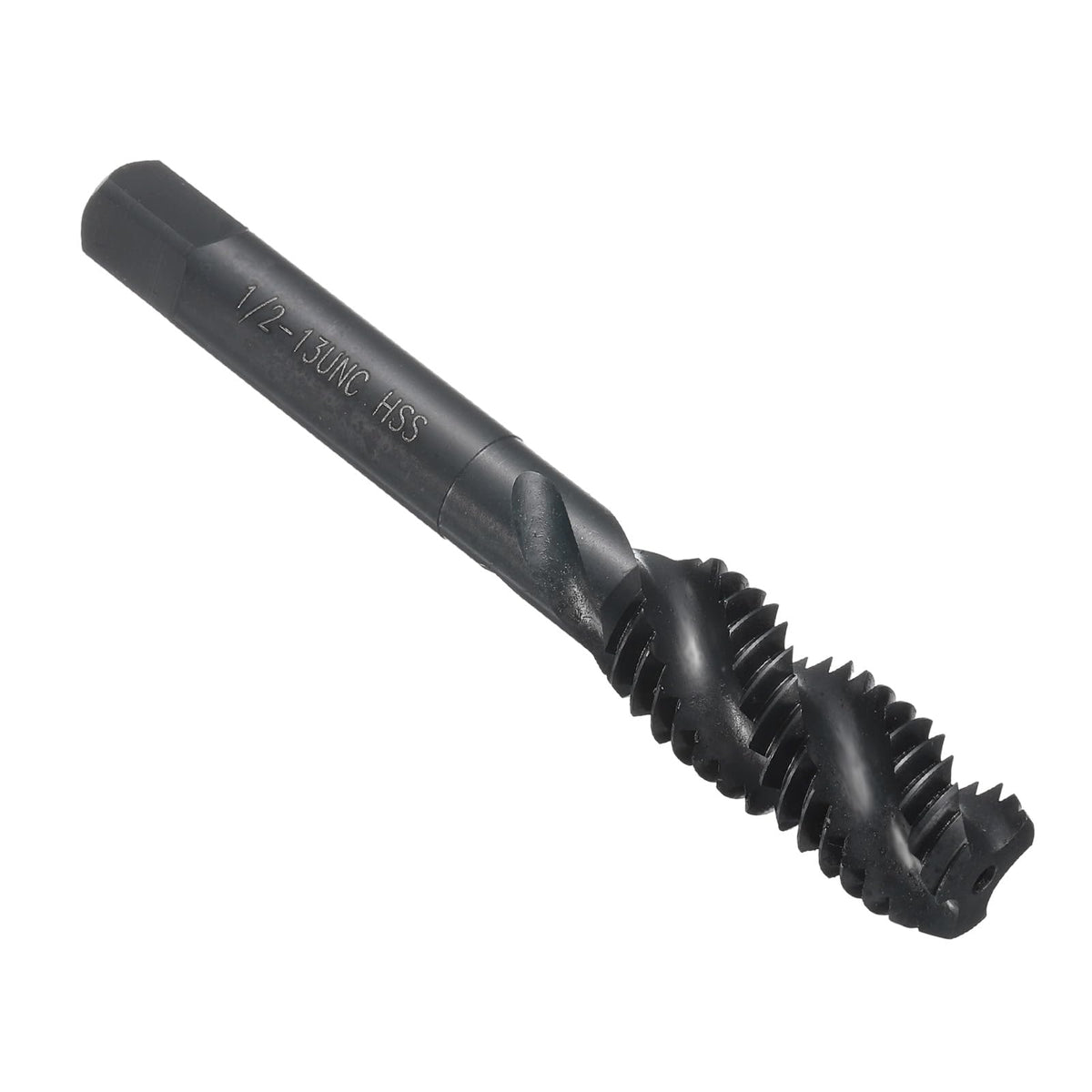 uxcell Spiral Flute Thread Taps 1/2-13 UNC H2 Machine Threading Tap Bit, Nitrided Coated Screw Tapping Repair Tool, M2 High-Speed Steel (HSS6542)