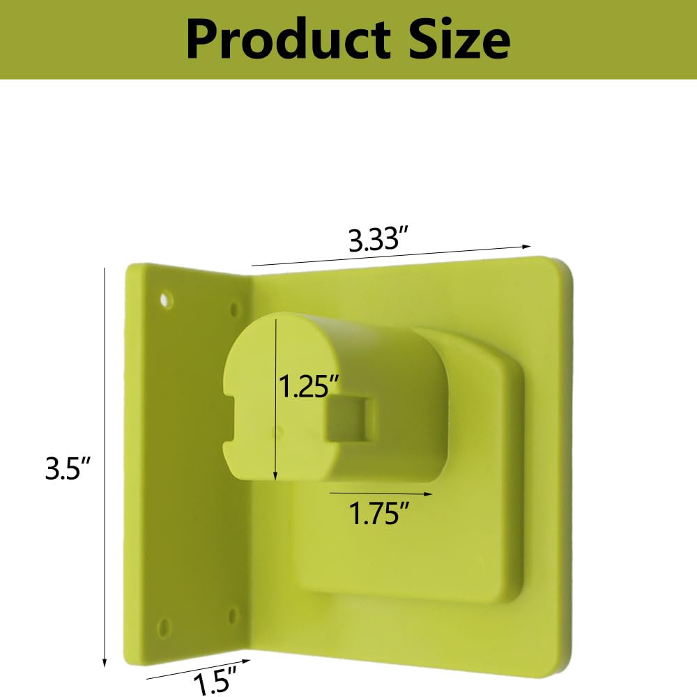 6 Packs Plastic Tool Holder with 24 Screws Compatible for Ryobi 18V Power Tool Portable Holder Mount Hanger Organizer Easy to Install for Workshop Garage