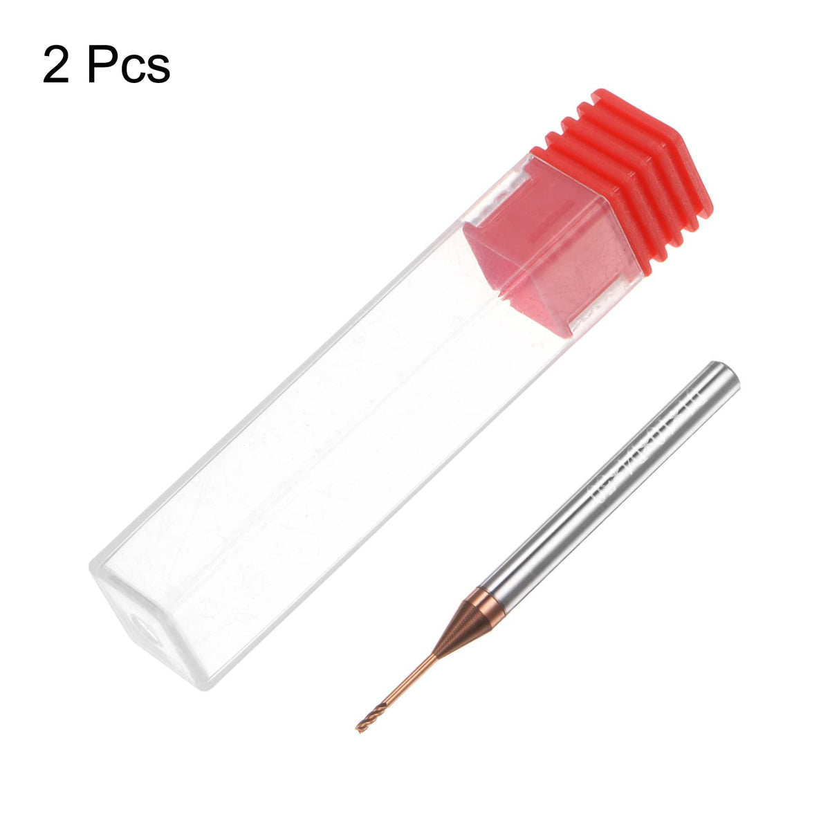 HARFINGTON 2pcs Square Nose End Mill 4mm Shank 1mm x 10mm AlTiSin Coated Solid Carbide Long Reach Extended Neck 4 Flutes CNC Router Bit Milling Cutter for Stainless Steel Hardened Steel