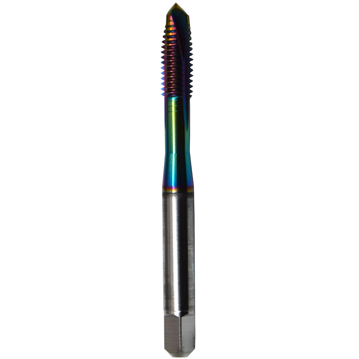 WKSTOOL M5×0.8 TaC Coated High Speed Steel Precision Spiral Pointed Taps Long Shank Deep Through Hole Threading Tapping Tools for Aluminum Brass Alloys