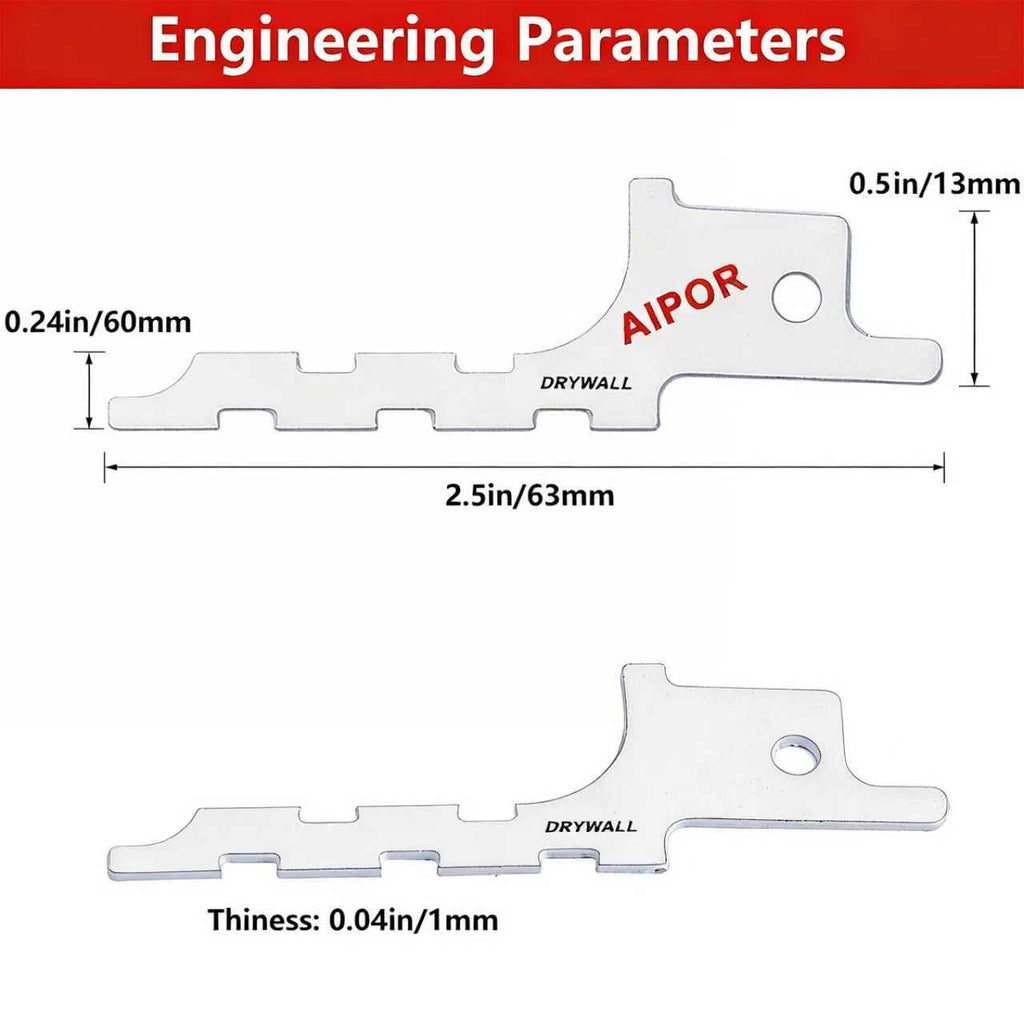 AIPOR 20 Pack Drywall Reciprocating Saw Blade,Drywall Access Cutting Blade,Blunt Point Drywall Reciprocating Saw Blade for Access Hole Cutting, 5 TPI, 6", Carbide