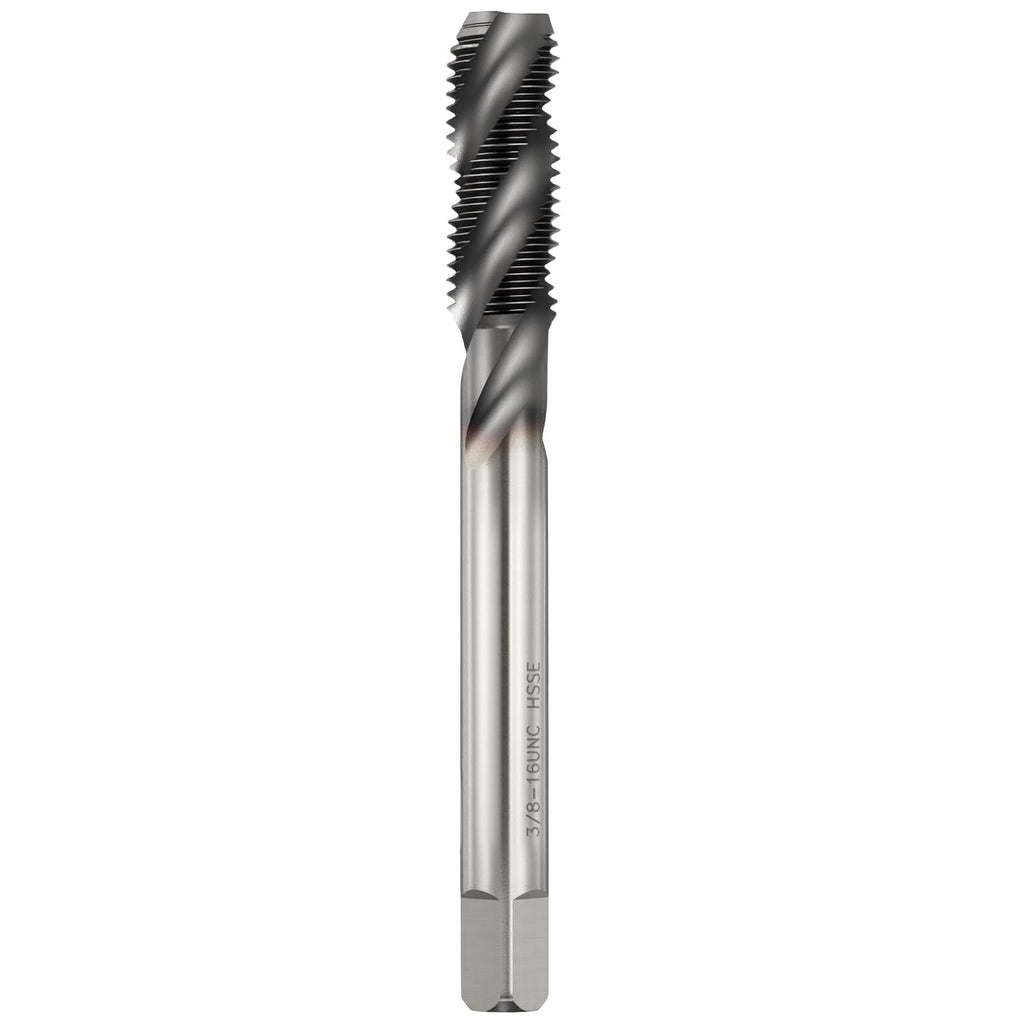 Workkyma 3/8-16 UNC Spiral Flute Thread Tap M35 High Speed Steel TICN