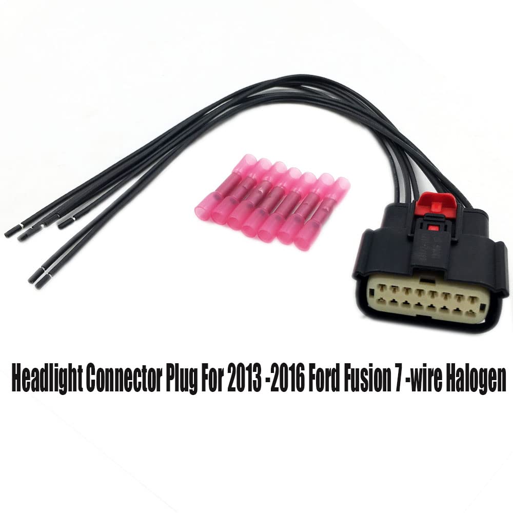 LIZAPUS Headlight Connector Compatible with Ford Fusion 2013 2014