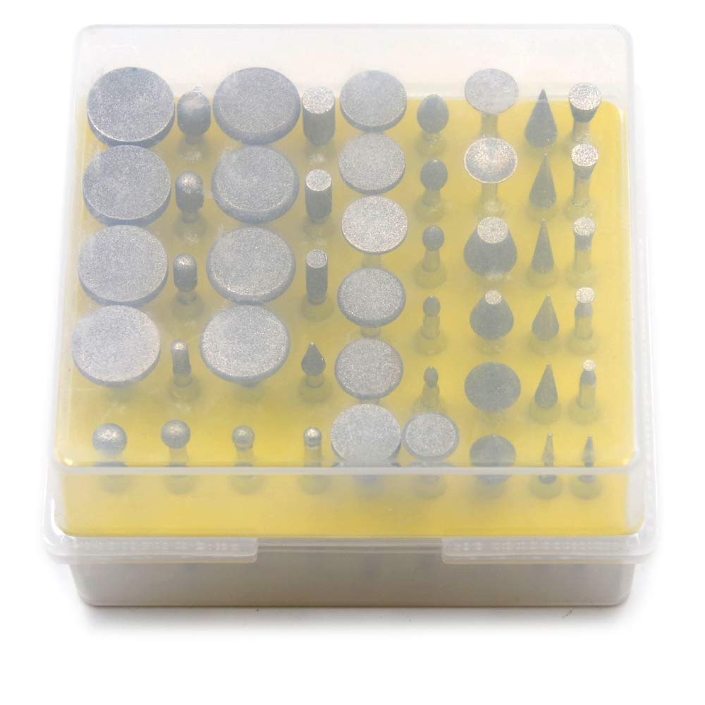 Oudtinx 50pcs Diamond Coated Grinding Head Grinding Burrs Set