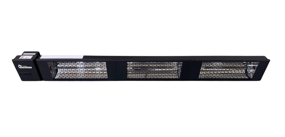 4500W Electric Infrared Patio Heater, Wall/Ceiling Mount, IPX2 Weatherproof, 208V-240V, Remote Control for Patio