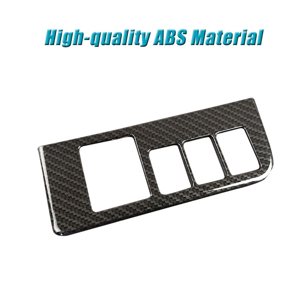 ABS Carbon Fiber Headlight Button Panel Trim for 2013-2018 Toyota RAV4
