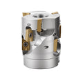HeeHoo 2" / 50 mm Indexable Face Milling Cutter, with 3-Flutes Helical & 9-Inserts, for FMB22 Arbor, for Stainless Steel Rough Side Milling/Shoulder Milling