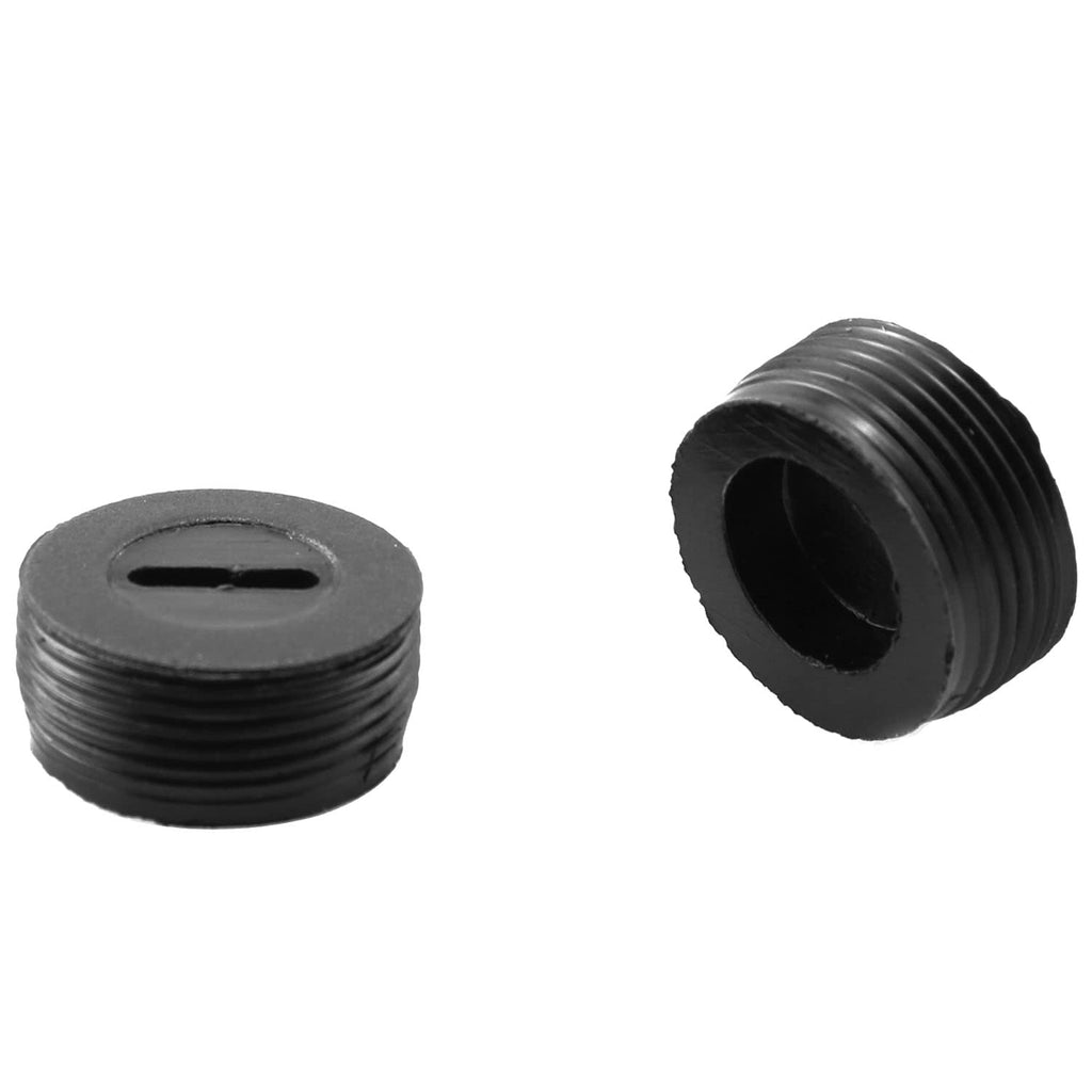 Carbon Brush Cover TAODAN 24PCS 12Size Black Plastic Carbon Brush Holder Caps with Slotted Connectors for Hammer Grinder Electric Power Tool, Motor Brush Cover