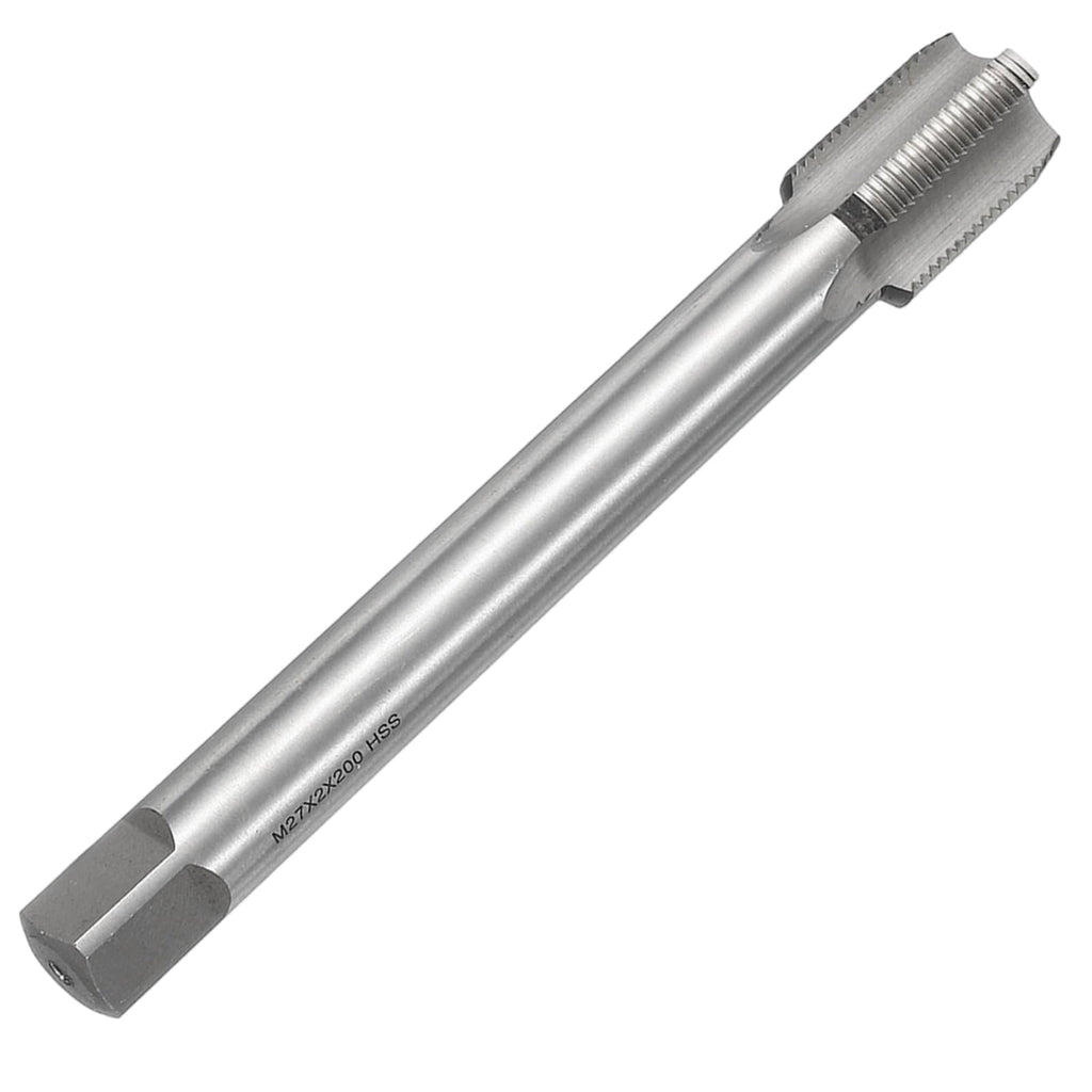 uxcell Metric Thread Tap M27 x 2 H2 200mm Extra Long Straight Flute