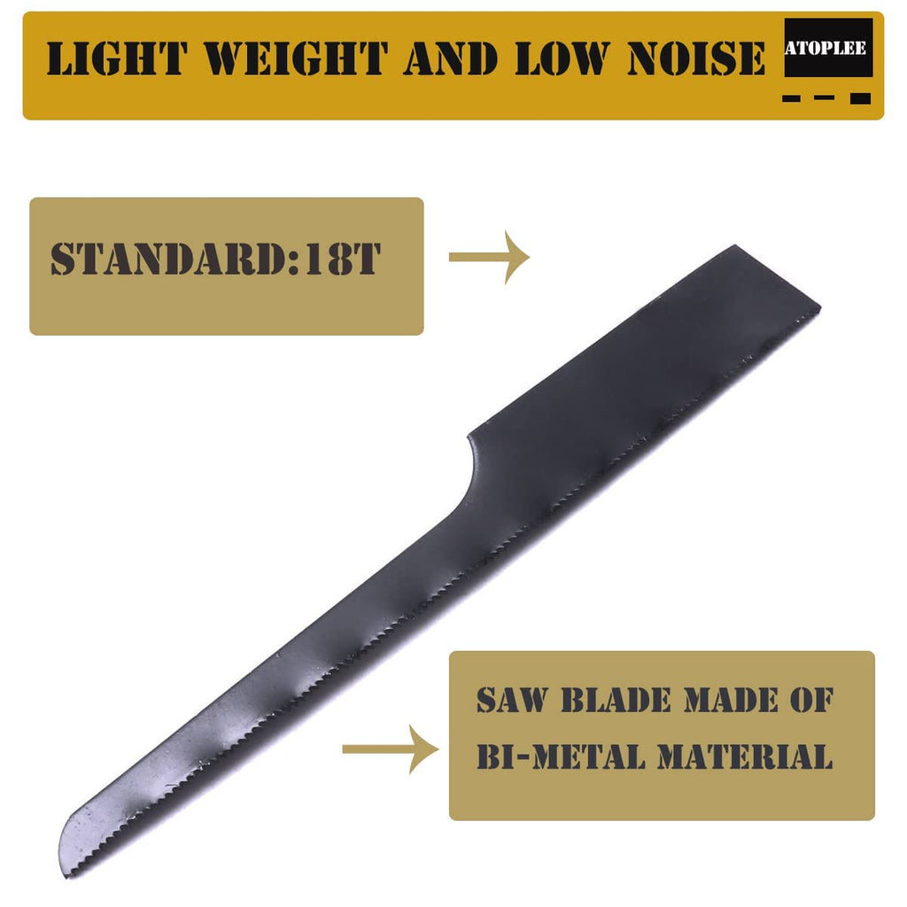 Atoplee 30pcs 18T&24T&32T Air Reciprocating Saw Blades, Bimetallic Reciprocating Air Body Saw Hacksaw Blades Tools