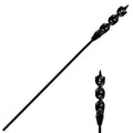 DKIBBITH Flexible Installer Drill Bit for Pulling Wires Through Walls Ceilings and Sidewalks,54-Inch Long, 1-1/4-Inch Auger with a Fish Eye Hole and Screw Point, 1/4" 3-Flat Anti-Slip Shank.