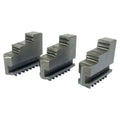 HHIP 3900-4738 3 Piece Steel External Hard Jaw Set for 8" 3-Jaw K11 200 Lathe Chuck, 8" Fits Chuck Size