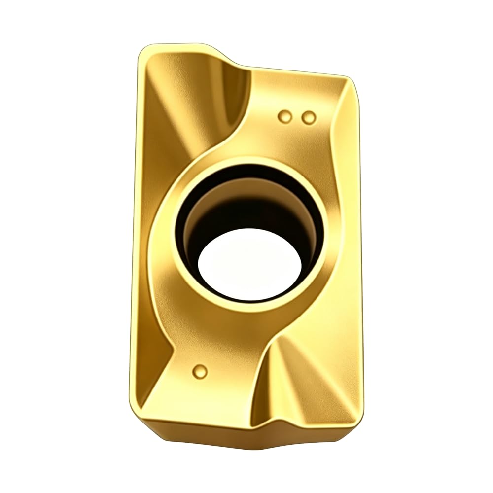 10pcs APMT1604 PDER DP5320 Carbide Turning Inserts, Featuring a Highly Wear-Resistant AlTiN Coating,APKT1604 Compatible with BAP400R Series End Mill Holders for Processing Steel Parts