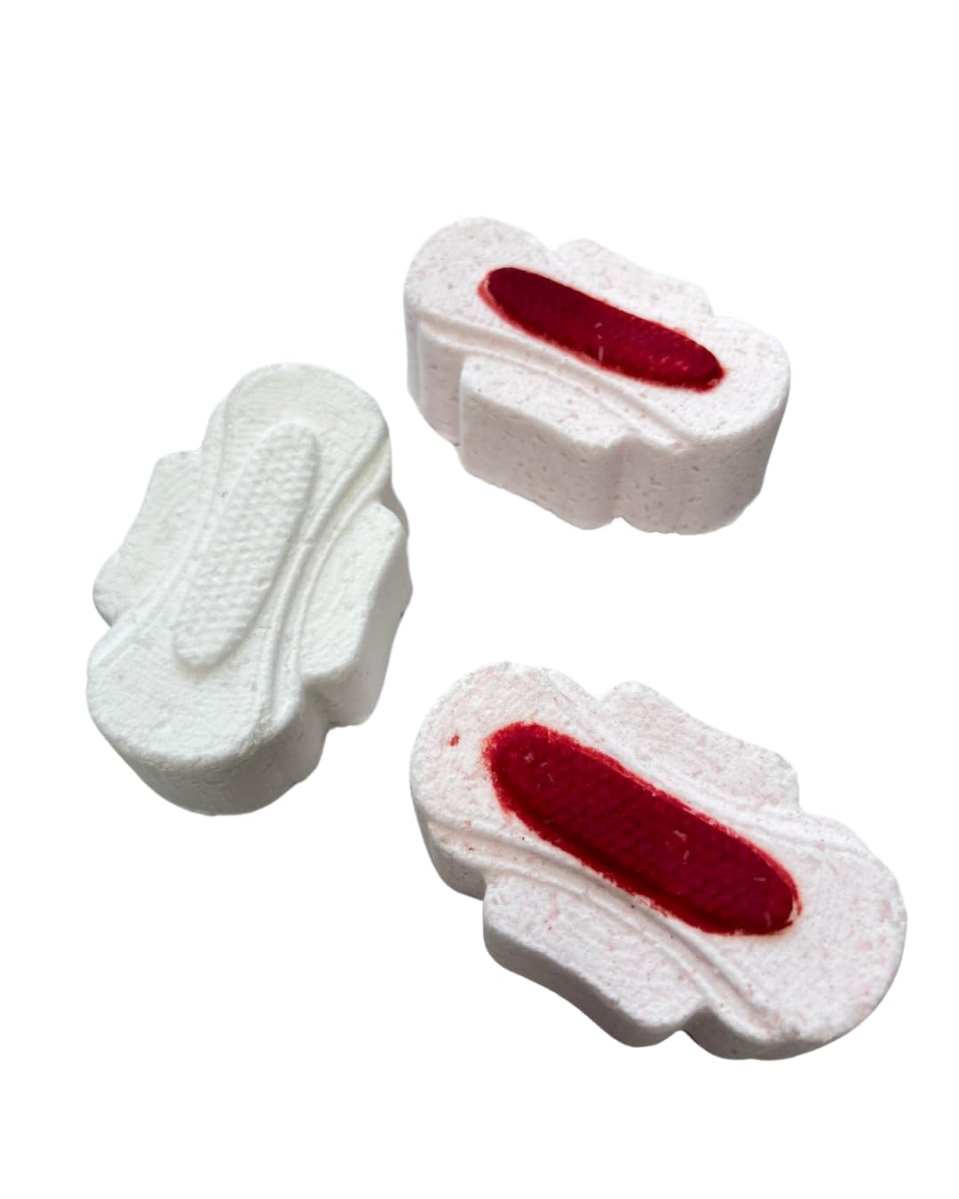 Sanitary Pad Bath Bomb Bloody Pad Bath Bomb Period Party Gift Set (2 Pack)