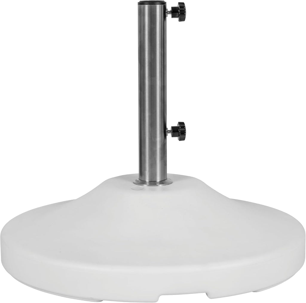 Fillable 120lb Capacity Commercial Free Standing Umbrella Base Heavy Duty, Umbrella Base with Wheels, Fillable Patio