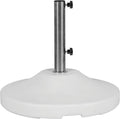 Fillable 120lb Capacity Commercial Free Standing Umbrella Base Heavy Duty, Umbrella Base with Wheels, Fillable Patio