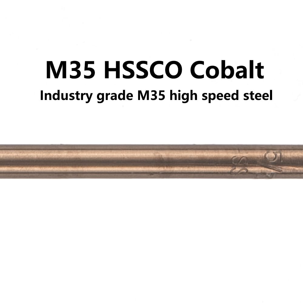 VALYRIANTOOL 5/32 in. x 6 in. Cobalt Aircraft Extension Drill Bits Set(5PCS), M35 High Speed Steel Drill Bit Extra Long Deep Hole Drilling for Stainless Steel, Plastic and Wood