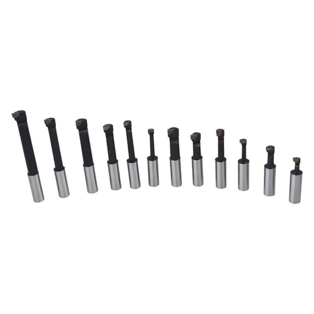 3/4 Boring Bar Set C6 12 Pcs Carbide Tipped Bars 3/4 Shank Lathe Tool