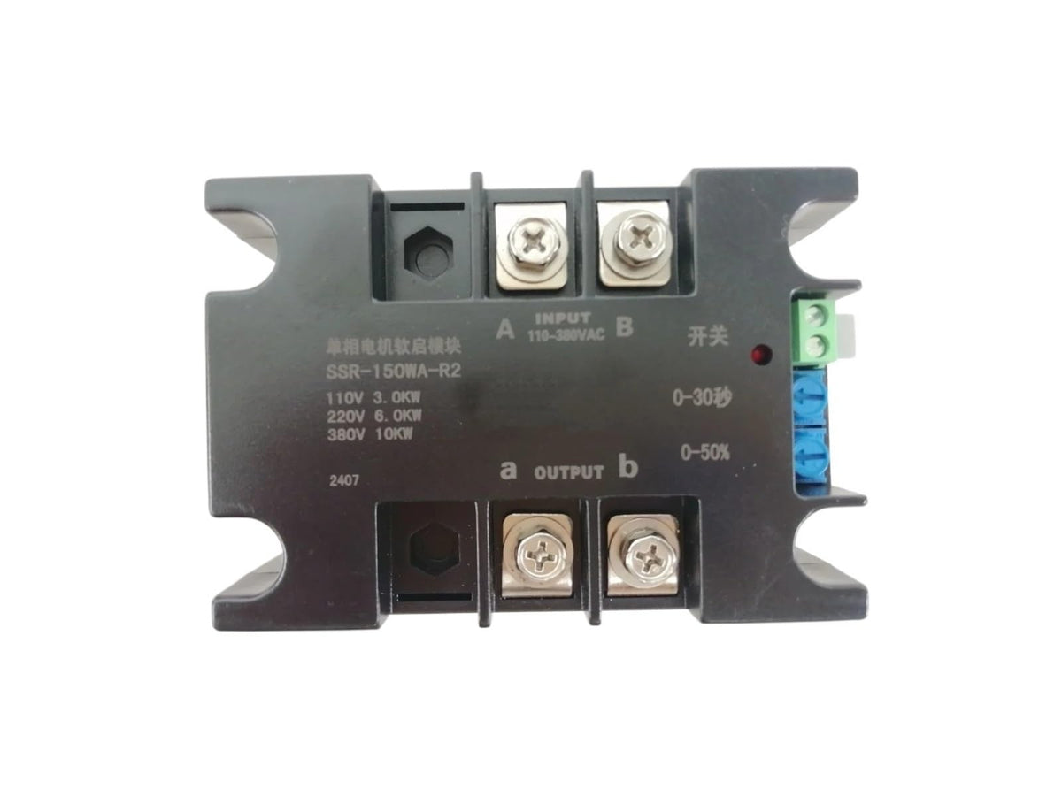 FPBIGCHA Soft Start Single Phase Motor 110V Motor Soft Starter Module 110V 1KW 1.5KW 2KW 4KW 6KW 8KW for Water Pump Belt Conveyor Blower Motor(SSR-20WA-R2(1KW))