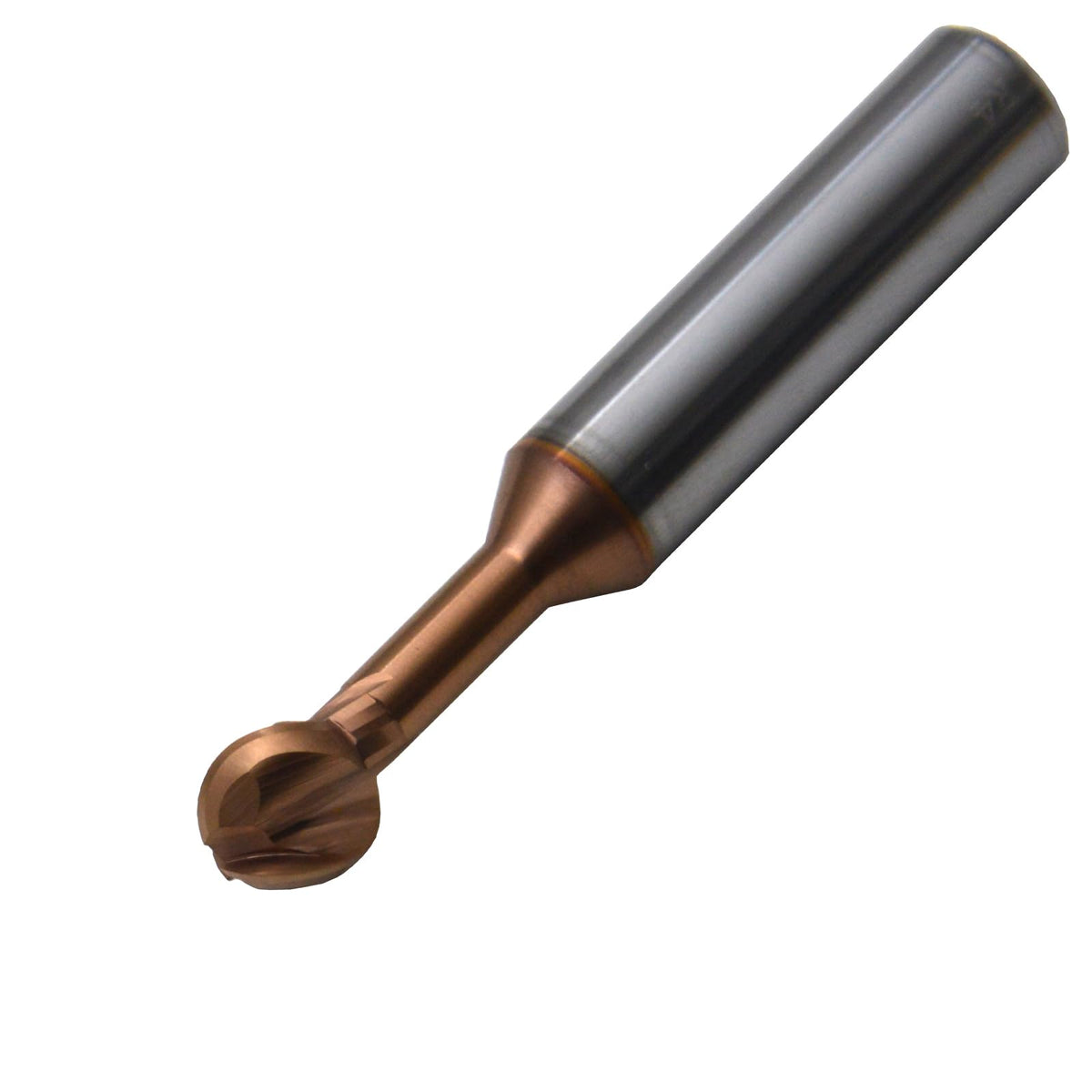 WKSTOOL 12mm Ball Dia Solid Carbide Ball Undercutting End Mills Cutter,270° Straight Neck,Coating Milling Tools for Hardened Steels
