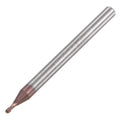 uxcell Ball Nose End Mill 0.75mm Tip Radius Solid Carbide AlTiSin Coated CNC Router Bits 2 Flute Spiral Milling Cutter HRC55 with 4mm Shank 50mm (2-inch) Length