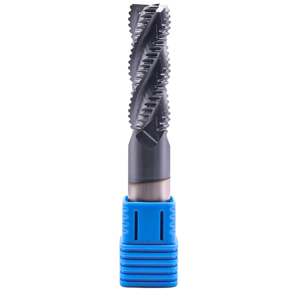 3/4" 4 Flute Solid Carbide Roughing End Mill - ALCrSiN Nano Coated, 5" OAL