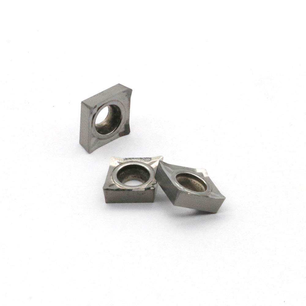 FomaSP Carbide Inserts for Aluminum CCGT21.51 / CCGT060204-LH for Turning Cutting Tools Finishing Cutting,10 Pcs