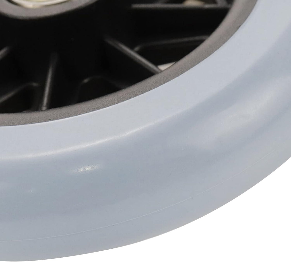 Wealrit 2 Pack Replacement Wheels for Wheelchairs - 5 Inch (Gray)