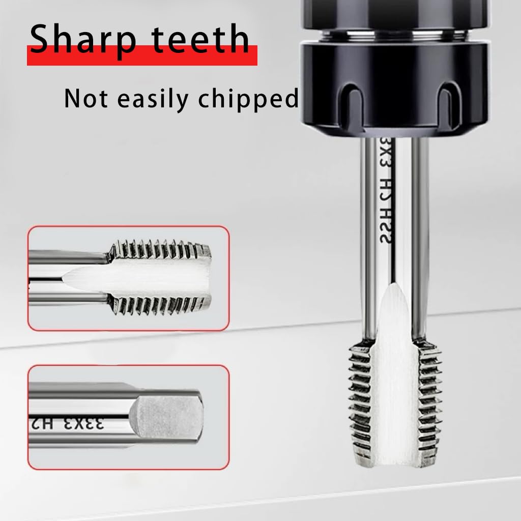 M11 x 1.5mm Thread Tap – HSS 6542 Extra Long Metric Machine Taps, 130mm (5.12") for Mold Repair and Fine Part Threading in Metalworking (1Pc)
