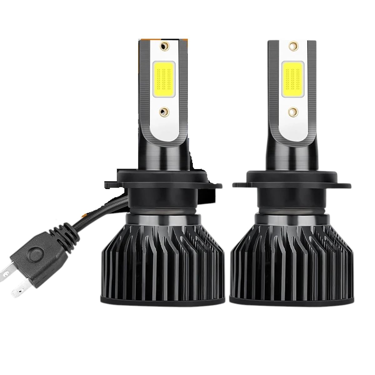 KHIEAKIENA H7 H11 H4 LED Vehicle Bulb Canbus Hi/Lo H1 H3 H8 HB3 HB4 HIR2 9005 9006 9012 Turbo Car Bulbs 6000K 12V Fog COB 2 pcs Replacement For Compatible with Multiple Devices OEM