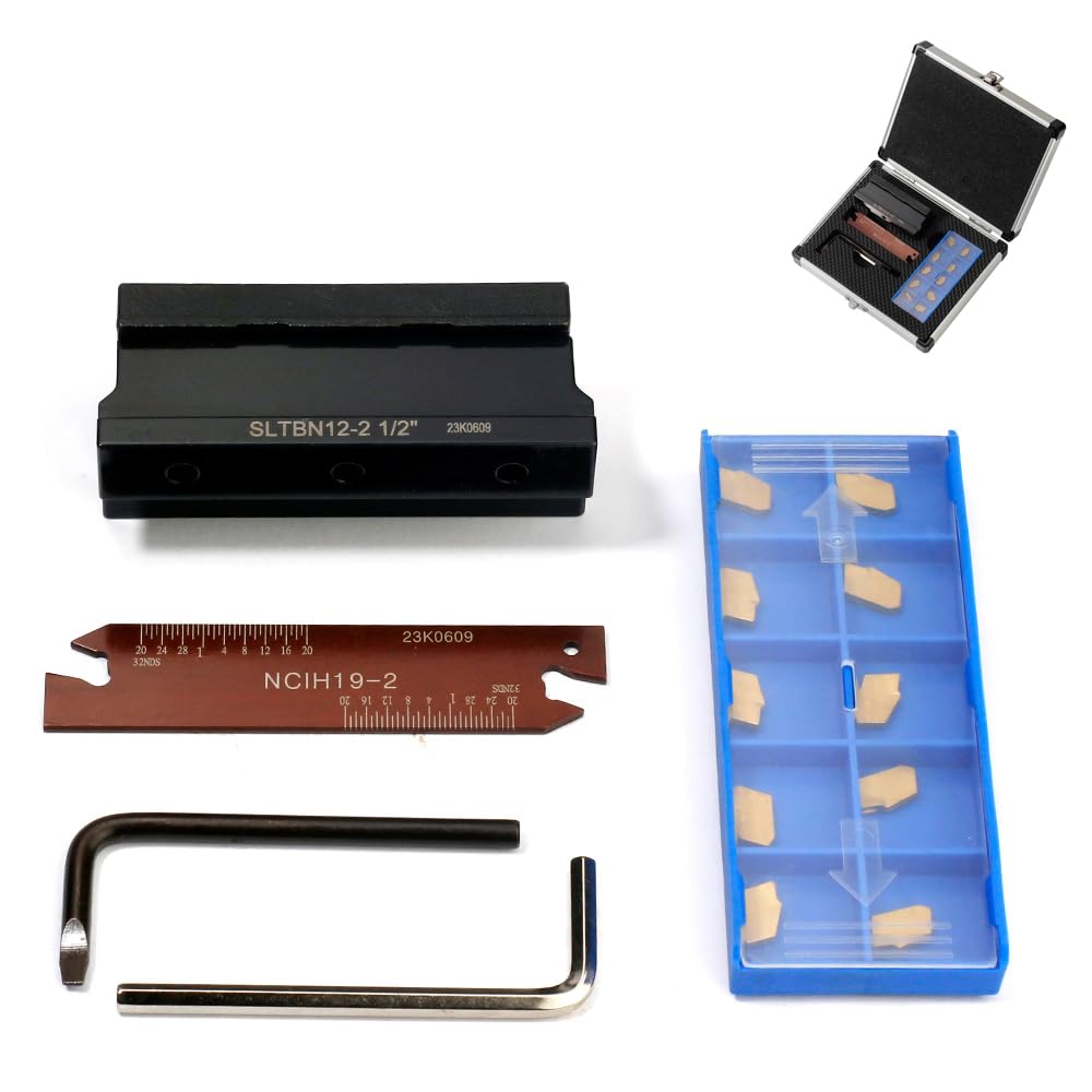 OSCARBIDE 1/2" Self-Lock Block SLTBN12-2 with Blade & 10 Carbide Inserts